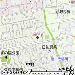 中野三区周辺の地図