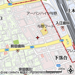 埼玉県さいたま市中央区下落合1023周辺の地図