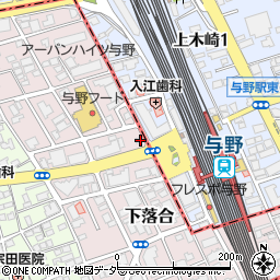 埼玉県さいたま市中央区下落合1032-2周辺の地図
