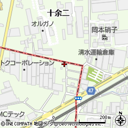 千葉県流山市駒木620-3周辺の地図