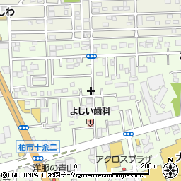 千葉県柏市十余二297-323周辺の地図