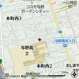 仲町自治会館周辺の地図
