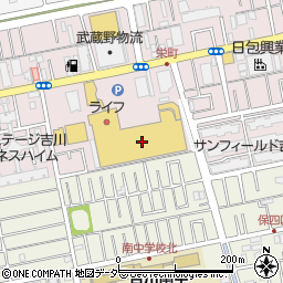 ホームセンターコーナン吉川栄町店周辺の地図