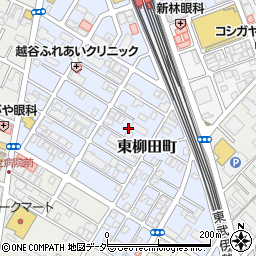 埼玉県越谷市東柳田町14周辺の地図