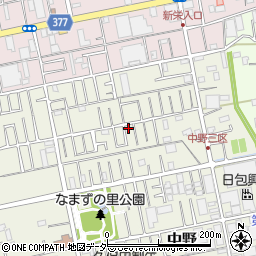 埼玉県吉川市中野264-1周辺の地図