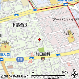 埼玉県さいたま市中央区下落合3丁目2-4周辺の地図