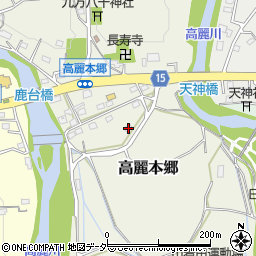 埼玉県日高市高麗本郷166周辺の地図
