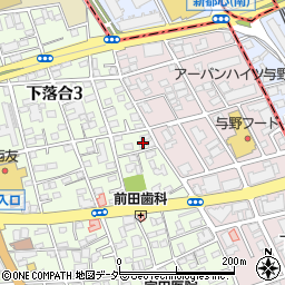 埼玉県さいたま市中央区下落合3丁目2-2周辺の地図