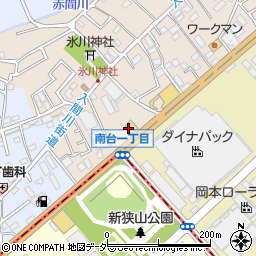 びっくりドンキー 川越店周辺の地図