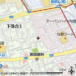 埼玉県さいたま市中央区下落合3丁目2-1周辺の地図