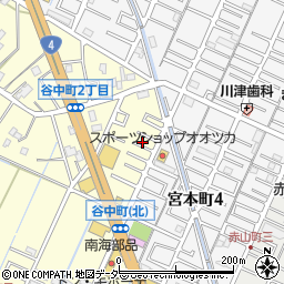 埼玉県越谷市谷中町2丁目274周辺の地図