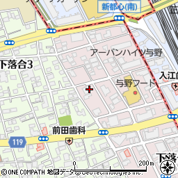 埼玉県さいたま市中央区下落合1018-4周辺の地図