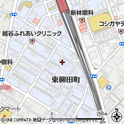 埼玉県越谷市東柳田町3周辺の地図