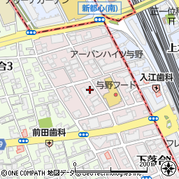 埼玉県さいたま市中央区下落合周辺の地図