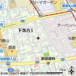 埼玉県さいたま市中央区下落合3丁目904周辺の地図