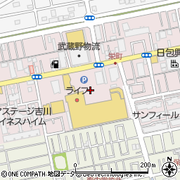 ウニクス吉川駐車場周辺の地図