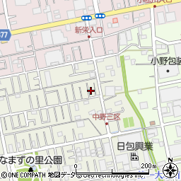 埼玉県吉川市中野257-10周辺の地図