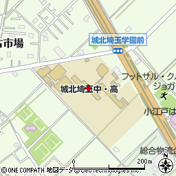 城北埼玉中学校周辺の地図