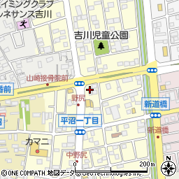 りらくる　吉川いちょう通り店周辺の地図