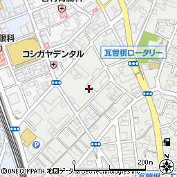 埼玉県越谷市瓦曽根1丁目19周辺の地図