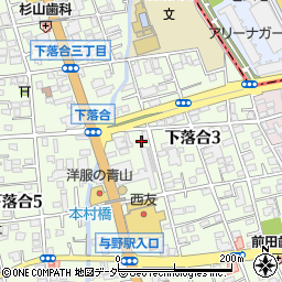 埼玉県さいたま市中央区下落合3丁目8-19周辺の地図