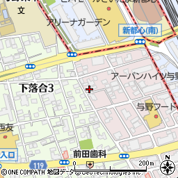 埼玉県さいたま市中央区下落合1016-6周辺の地図