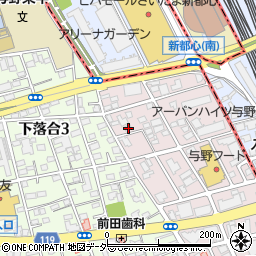 埼玉県さいたま市中央区下落合1016-3周辺の地図