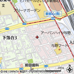 埼玉県さいたま市中央区下落合1014-7周辺の地図