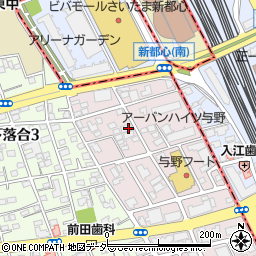 埼玉県さいたま市中央区下落合1013-1周辺の地図