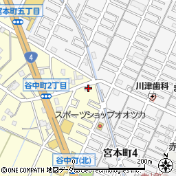 埼玉県越谷市谷中町2丁目270周辺の地図