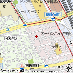 埼玉県さいたま市中央区下落合1014-11周辺の地図