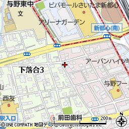 埼玉県さいたま市中央区下落合1016-11周辺の地図