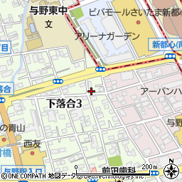 埼玉県さいたま市中央区下落合3丁目12-3周辺の地図