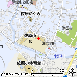 香取市立佐原小学校周辺の地図