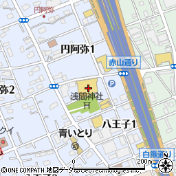 ドン・キホーテ与野店周辺の地図