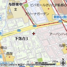 埼玉県さいたま市中央区下落合3丁目12-2周辺の地図