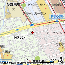 埼玉県さいたま市中央区下落合3丁目12-20周辺の地図