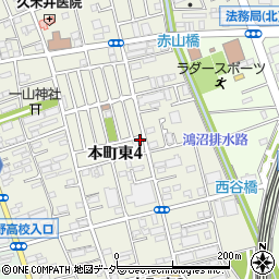 岡田邸_本町東akippa駐車場周辺の地図