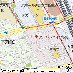 埼玉県さいたま市中央区下落合1013周辺の地図
