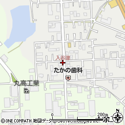 入谷津周辺の地図