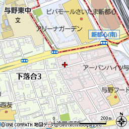 埼玉県さいたま市中央区下落合999-2周辺の地図