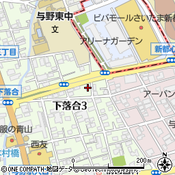 埼玉県さいたま市中央区下落合3丁目13-25周辺の地図