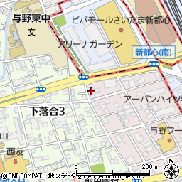 埼玉県さいたま市中央区下落合999周辺の地図