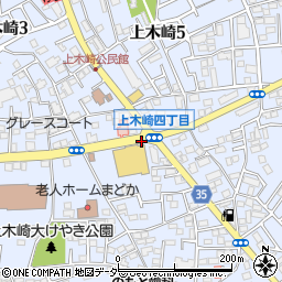 浦和西高校入口周辺の地図