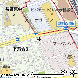 埼玉県さいたま市中央区下落合999-6周辺の地図