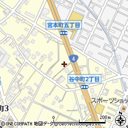 埼玉県越谷市谷中町2丁目359周辺の地図