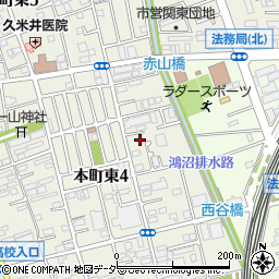 ひだまりの会デイサービス与野本町の家 弐番館周辺の地図