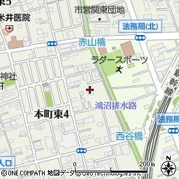 グループホーム　みんなの家・与野本町周辺の地図