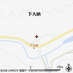 福井県大野市下大納5周辺の地図