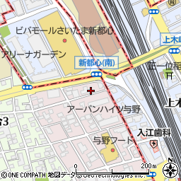 埼玉県さいたま市中央区下落合1004-2周辺の地図